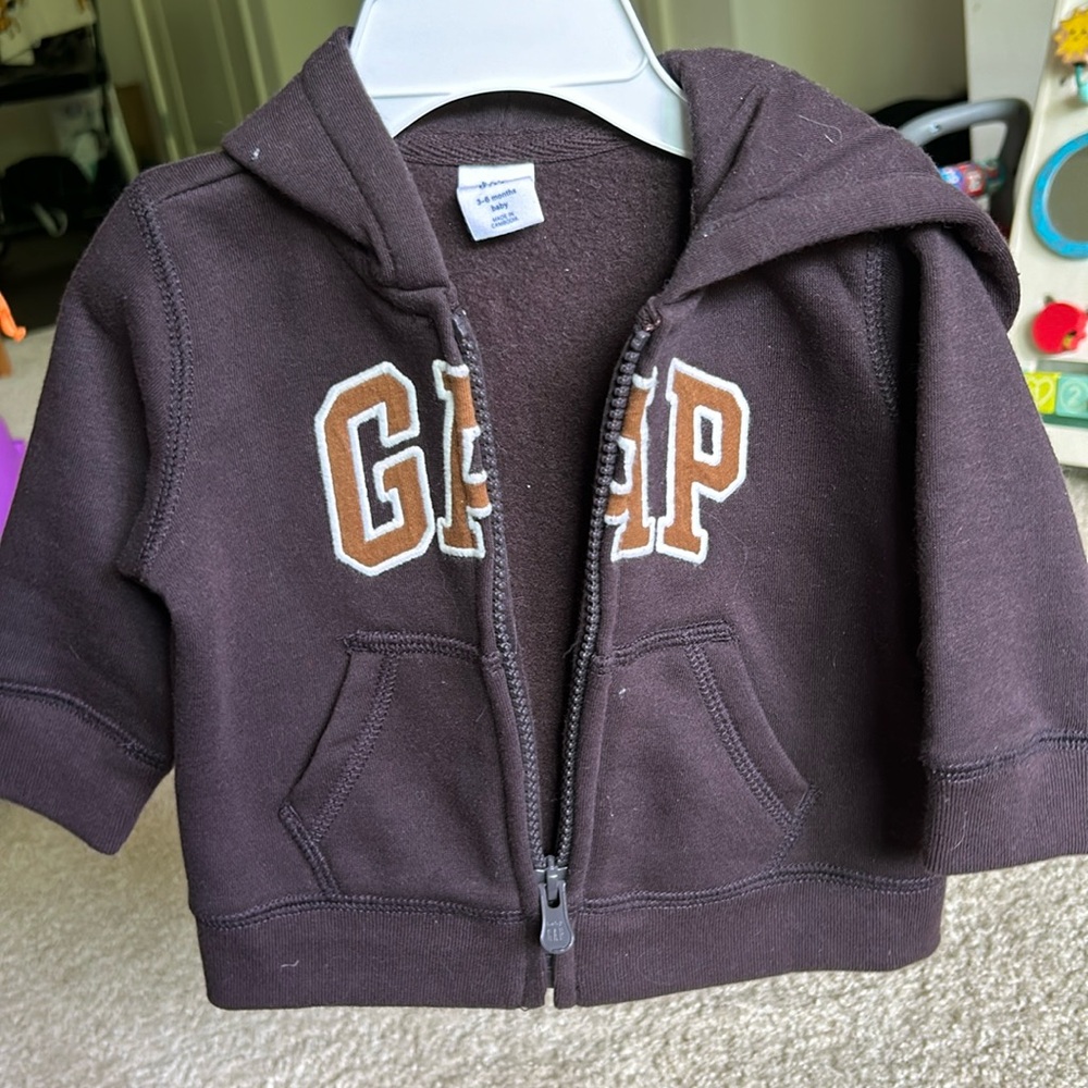 babyGap Logo Sherpa Zip Hoodie